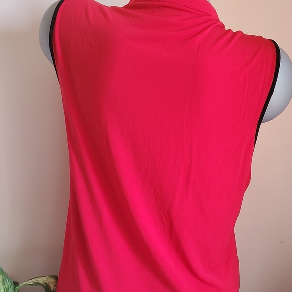 Carmen Marc Valvo Dress Tank Red and Black NWT - Picture 4 of 9